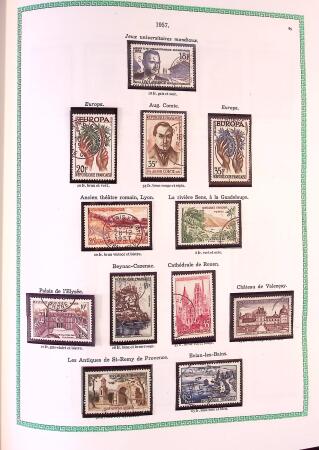 Collection timbres oblitérés de France en 3 albums