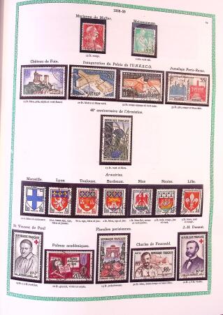 Collection timbres oblitérés de France en 3 albums
