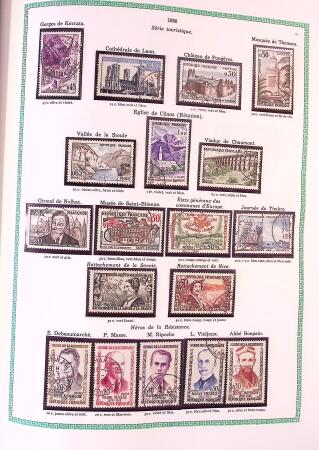 Collection timbres oblitérés de France en 3 albums