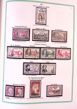 Collection timbres oblitérés de France en 3 albums