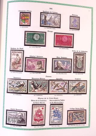 Collection timbres oblitérés de France en 3 albums