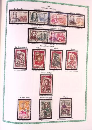 Collection timbres oblitérés de France en 3 albums