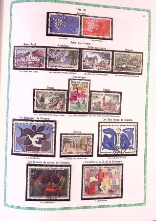 Collection timbres oblitérés de France en 3 albums