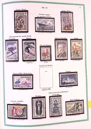 Collection timbres oblitérés de France en 3 albums