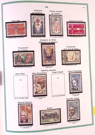 Collection timbres oblitérés de France en 3 albums