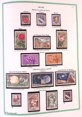 Collection timbres oblitérés de France en 3 albums