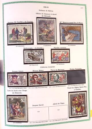 Collection timbres oblitérés de France en 3 albums