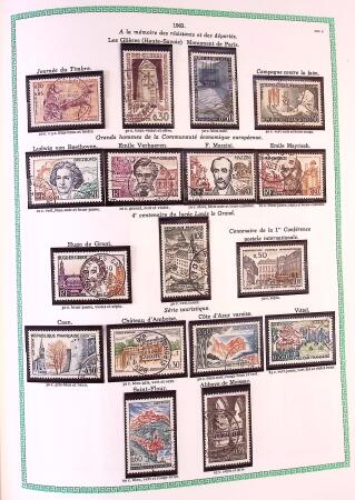 Collection timbres oblitérés de France en 3 albums
