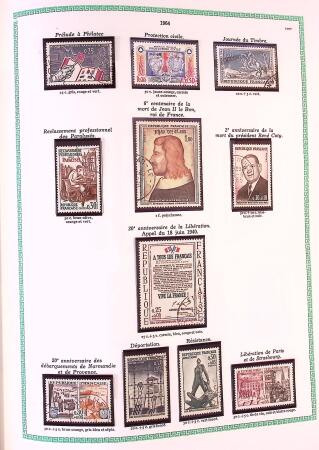 Collection timbres oblitérés de France en 3 albums