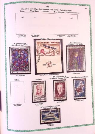 Collection timbres oblitérés de France en 3 albums
