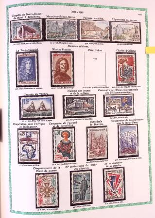 Collection timbres oblitérés de France en 3 albums