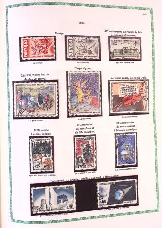 Collection timbres oblitérés de France en 3 albums