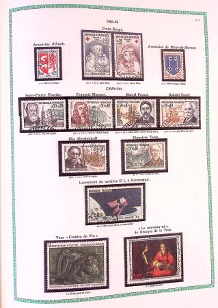 Collection timbres oblitérés de France en 3 albums