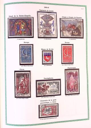 Collection timbres oblitérés de France en 3 albums