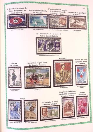 Collection timbres oblitérés de France en 3 albums