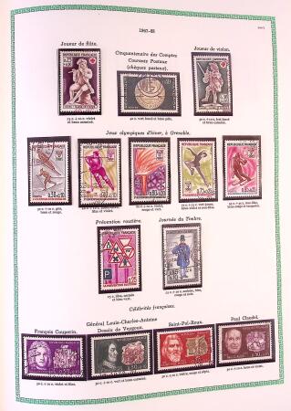 Collection timbres oblitérés de France en 3 albums