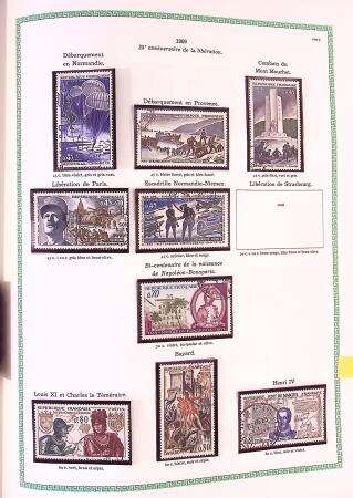Collection timbres oblitérés de France en 3 albums