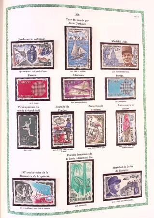 Collection timbres oblitérés de France en 3 albums