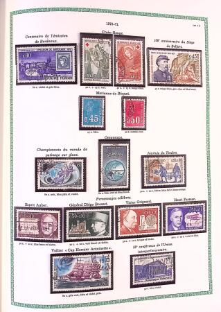 Collection timbres oblitérés de France en 3 albums