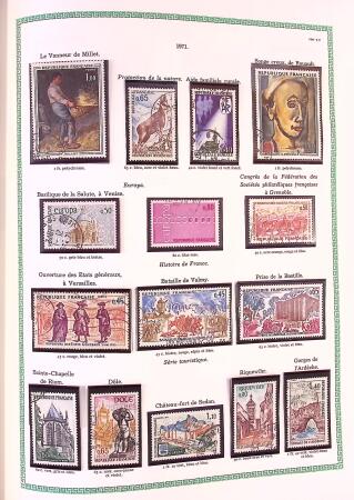 Collection timbres oblitérés de France en 3 albums