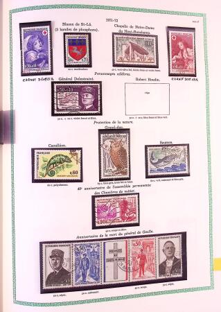 Collection timbres oblitérés de France en 3 albums
