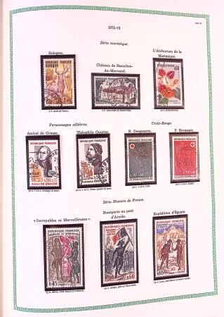 Collection timbres oblitérés de France en 3 albums