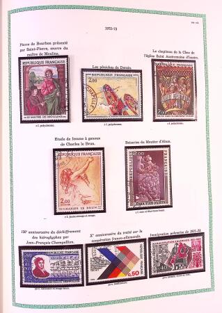 Collection timbres oblitérés de France en 3 albums