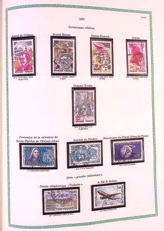 Collection timbres oblitérés de France en 3 albums