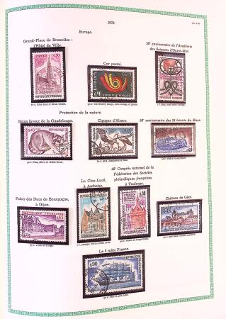 Collection timbres oblitérés de France en 3 albums