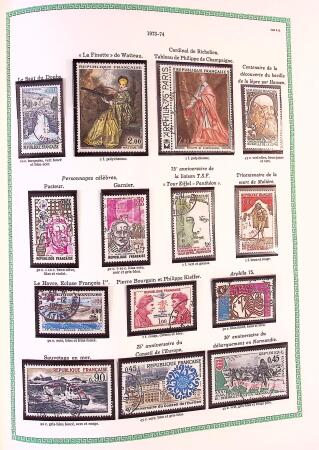 Collection timbres oblitérés de France en 3 albums