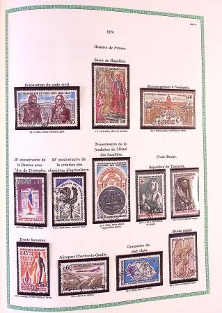 Collection timbres oblitérés de France en 3 albums
