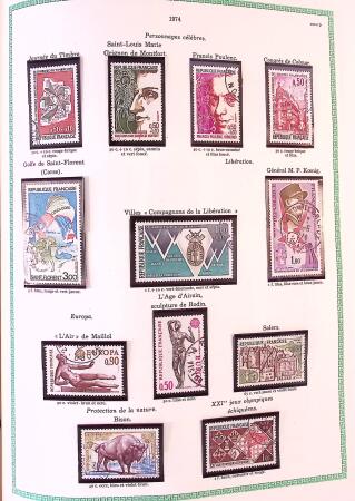 Collection timbres oblitérés de France en 3 albums