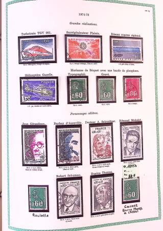 Collection timbres oblitérés de France en 3 albums