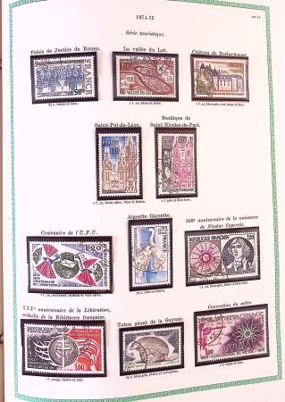 Collection timbres oblitérés de France en 3 albums
