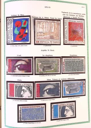 Collection timbres oblitérés de France en 3 albums
