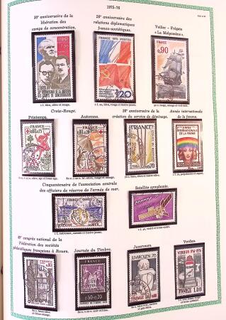 Collection timbres oblitérés de France en 3 albums