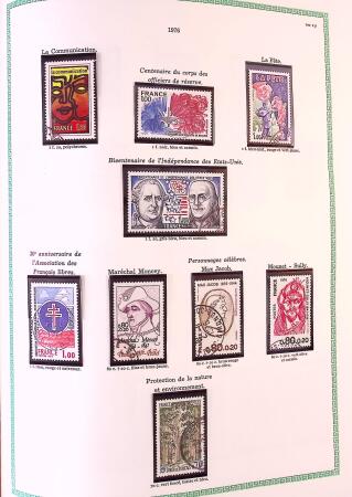 Collection timbres oblitérés de France en 3 albums