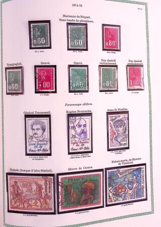 Collection timbres oblitérés de France en 3 albums