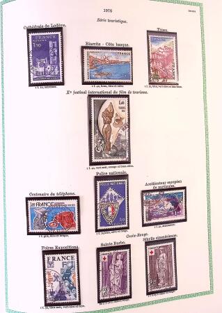 Collection timbres oblitérés de France en 3 albums