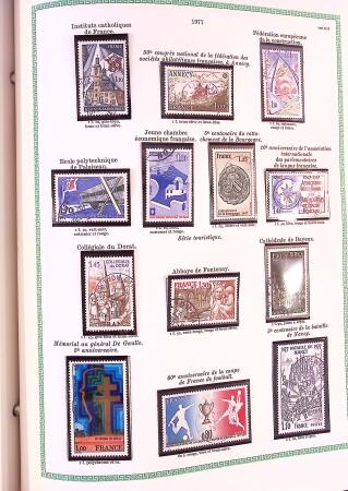 Collection timbres oblitérés de France en 3 albums