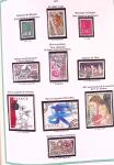 Collection timbres oblitérés de France en 3 albums