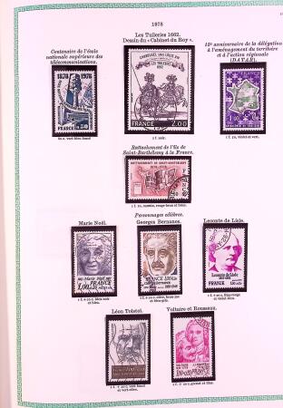 Collection timbres oblitérés de France en 3 albums