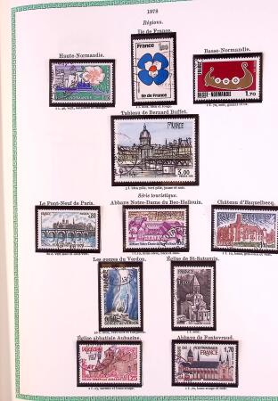 Collection timbres oblitérés de France en 3 albums
