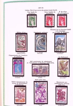 Collection timbres oblitérés de France en 3 albums