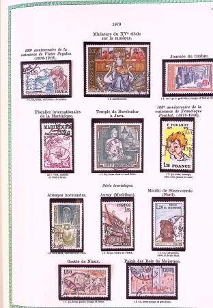 Collection timbres oblitérés de France en 3 albums