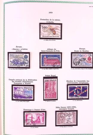 Collection timbres oblitérés de France en 3 albums