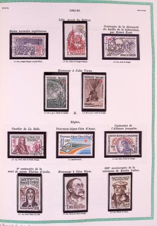 Collection timbres oblitérés de France en 3 albums
