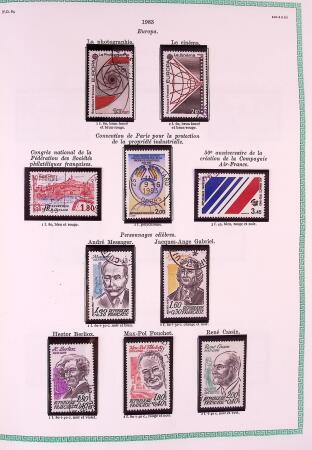 Collection timbres oblitérés de France en 3 albums