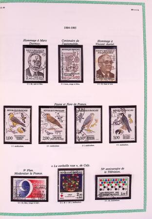 Collection timbres oblitérés de France en 3 albums