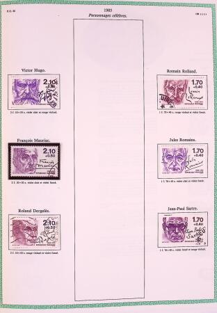 Collection timbres oblitérés de France en 3 albums